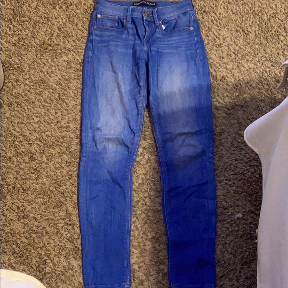 Express Mia mid-rise legging denim